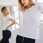 Horseshoe Tee-Clothing-Catherine Gee-White-XS-Mercantile Portland