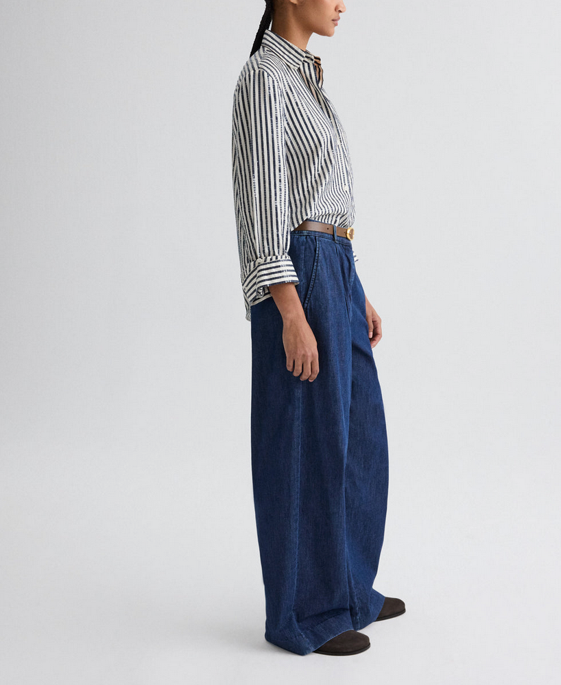 Hudson St. Pant in Dark Stone Denim-Denim-TWP-Dark Stone-25-Mercantile Portland