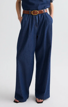 Hudson St. Pant in Dark Stone Denim-Denim-TWP-Dark Stone-25-Mercantile Portland