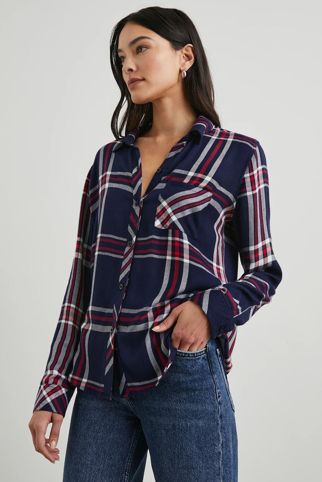 Hunter Shirt-Clothing-Rails-XS-Patriot Navy Red-Mercantile Portland