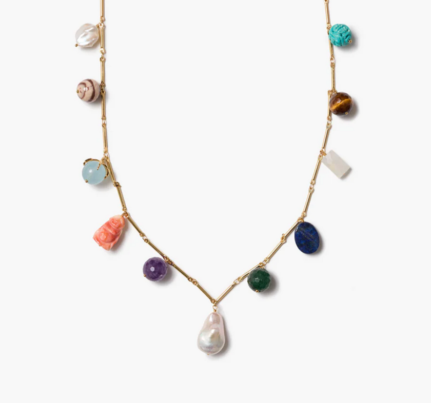 Infinity Charm Necklace-Jewelry-Chan Luu-Multi-OS-Mercantile Portland