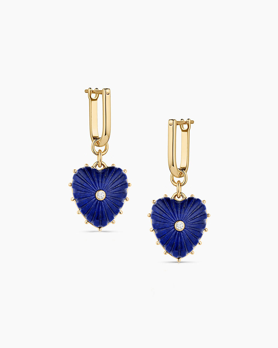 Isabel Lapis Heart Earrings-Jewelry-Thatch-OS-Mercantile Portland