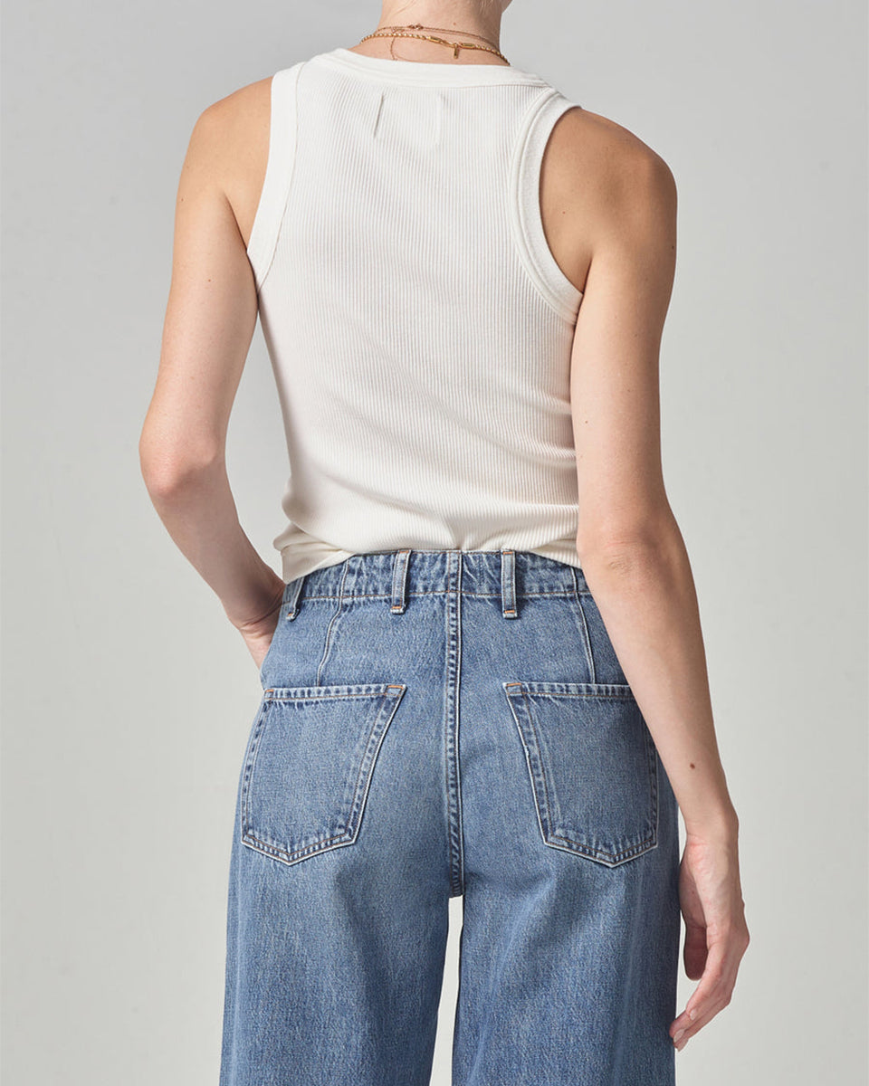 Isabel Rib Tank-Clothing-Citizens of Humanity-Black-XS-Mercantile Portland