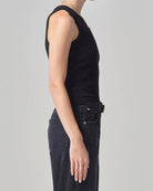 Isabel Rib Tank-Clothing-Citizens of Humanity-Black-XS-Mercantile Portland