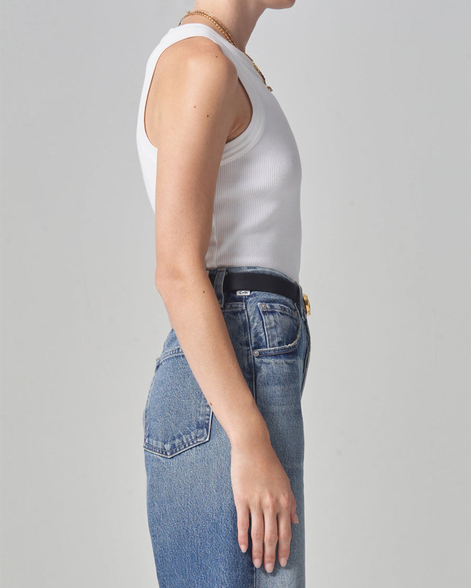 Isabel Rib Tank-Clothing-Citizens of Humanity-Black-XS-Mercantile Portland