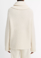 Italian Bouclé Turtleneck Tunic Sweater-Clothing-Vince-Off White-XXS-Mercantile Portland