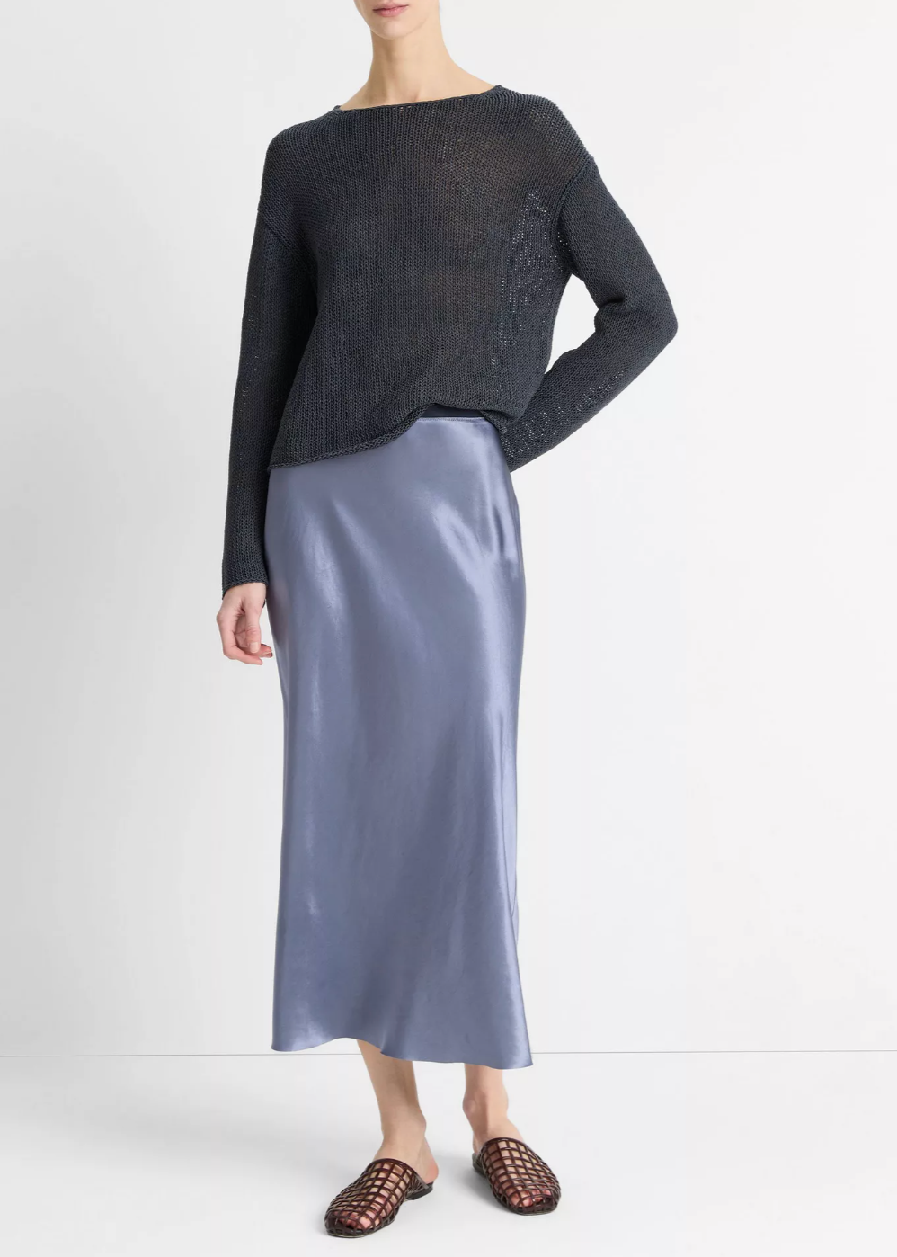 Italian Coated Sweater-Clothing-Vince-Night Lake-XS-Mercantile Portland