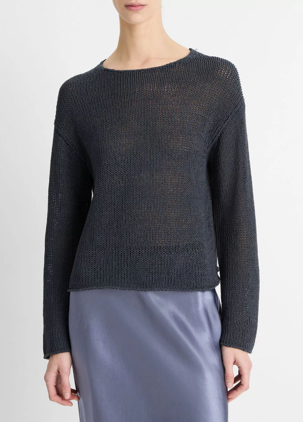 Italian Coated Sweater-Clothing-Vince-Night Lake-XS-Mercantile Portland