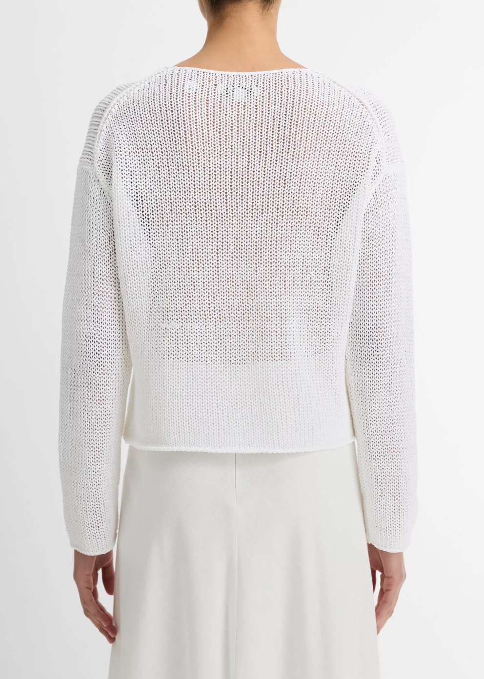 Italian Coated Sweater-Sweaters-Vince-Optic White-XS-Mercantile Portland