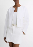 Italian Cotton Collarless Jacket-Jackets-Vince-Optic White-XXS-Mercantile Portland