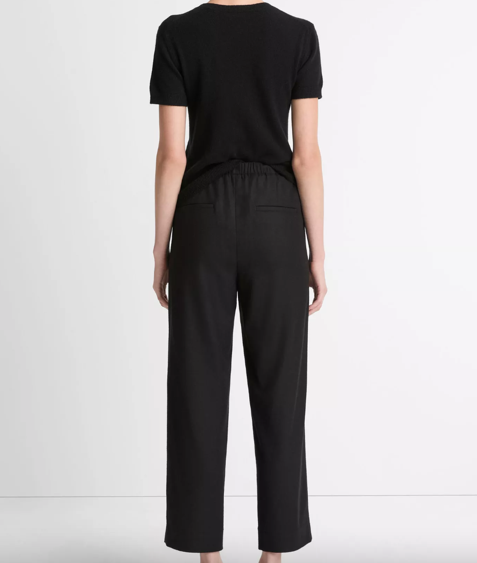 Italian Wool-Blend Easy Pull-On Pant-Clothing-Vince-Medium Heather Grey-XXS-Mercantile Portland