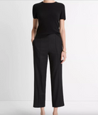 Italian Wool-Blend Easy Pull-On Pant-Clothing-Vince-Black-XXS-Mercantile Portland