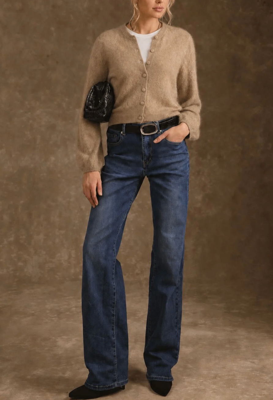 Ivy Cropped Cardigan in Camel-Sweaters-27 Miles-Camel-XS-Mercantile Portland