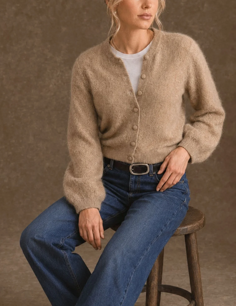 Ivy Cropped Cardigan in Camel-Sweaters-27 Miles-Camel-XS-Mercantile Portland