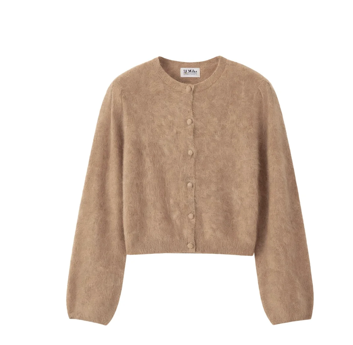 Ivy Cropped Cardigan in Camel-Sweaters-27 Miles-Camel-XS-Mercantile Portland