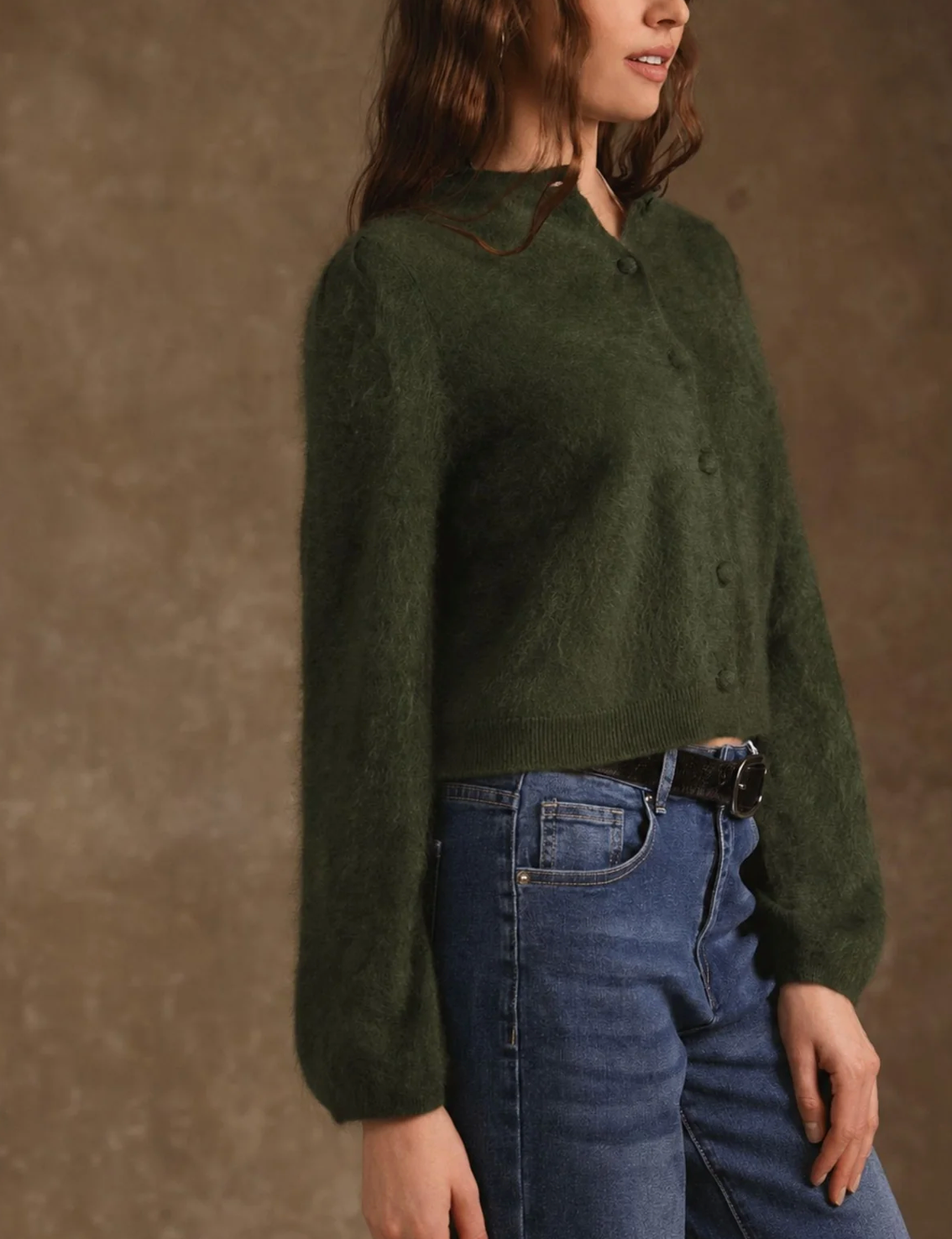 Ivy Cropped Cardigan in Forest-Sweaters-27 Miles-Forest-XS-Mercantile Portland