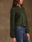 Ivy Cropped Cardigan in Forest-Sweaters-27 Miles-Forest-XS-Mercantile Portland