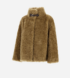 Jacket in Soft Faux Fur-Clothing-Herno-Dark Camel-38-Mercantile Portland