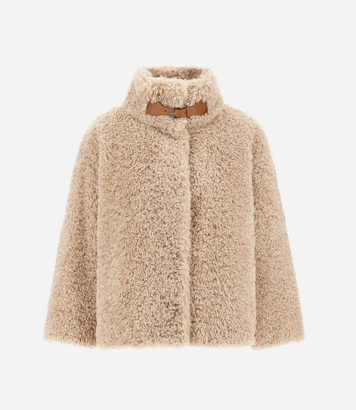 Jacket in Soft Faux Fur-Outerwear-Herno-Chantilly-38-Mercantile Portland