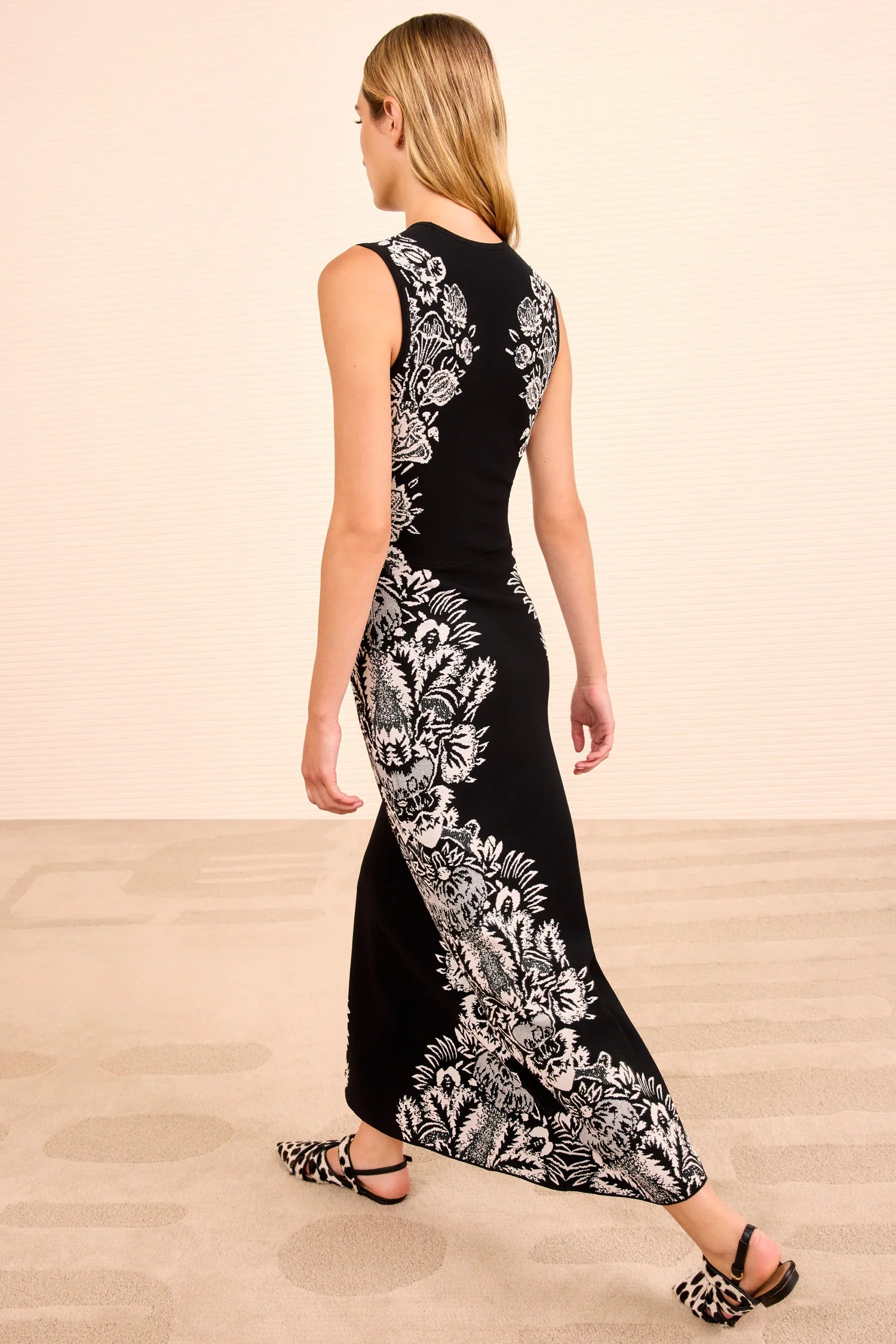 Jacquard Midi Dress-Dresses-Ulla Johnson-Black-P-Mercantile Portland