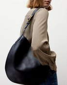 Jagger Bag in Black Leather-Handbags-Nili Lotan-Black-OS-Mercantile Portland