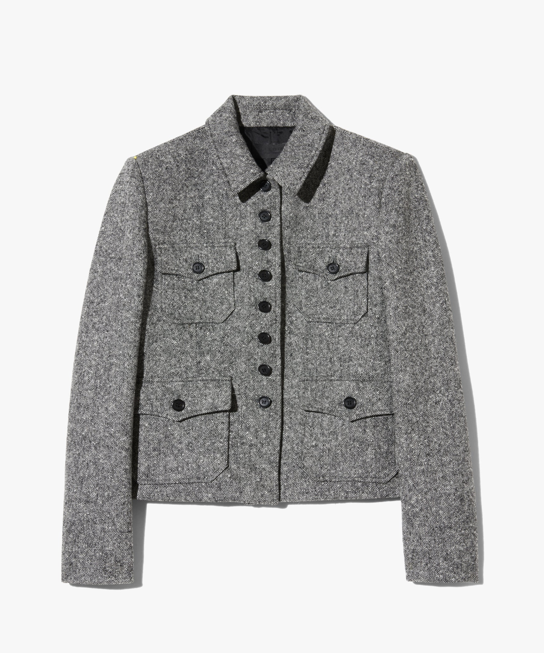 Jamison Jacket in Black Donegal-Jackets-Nili Lotan-Black Donegal-2-Mercantile Portland