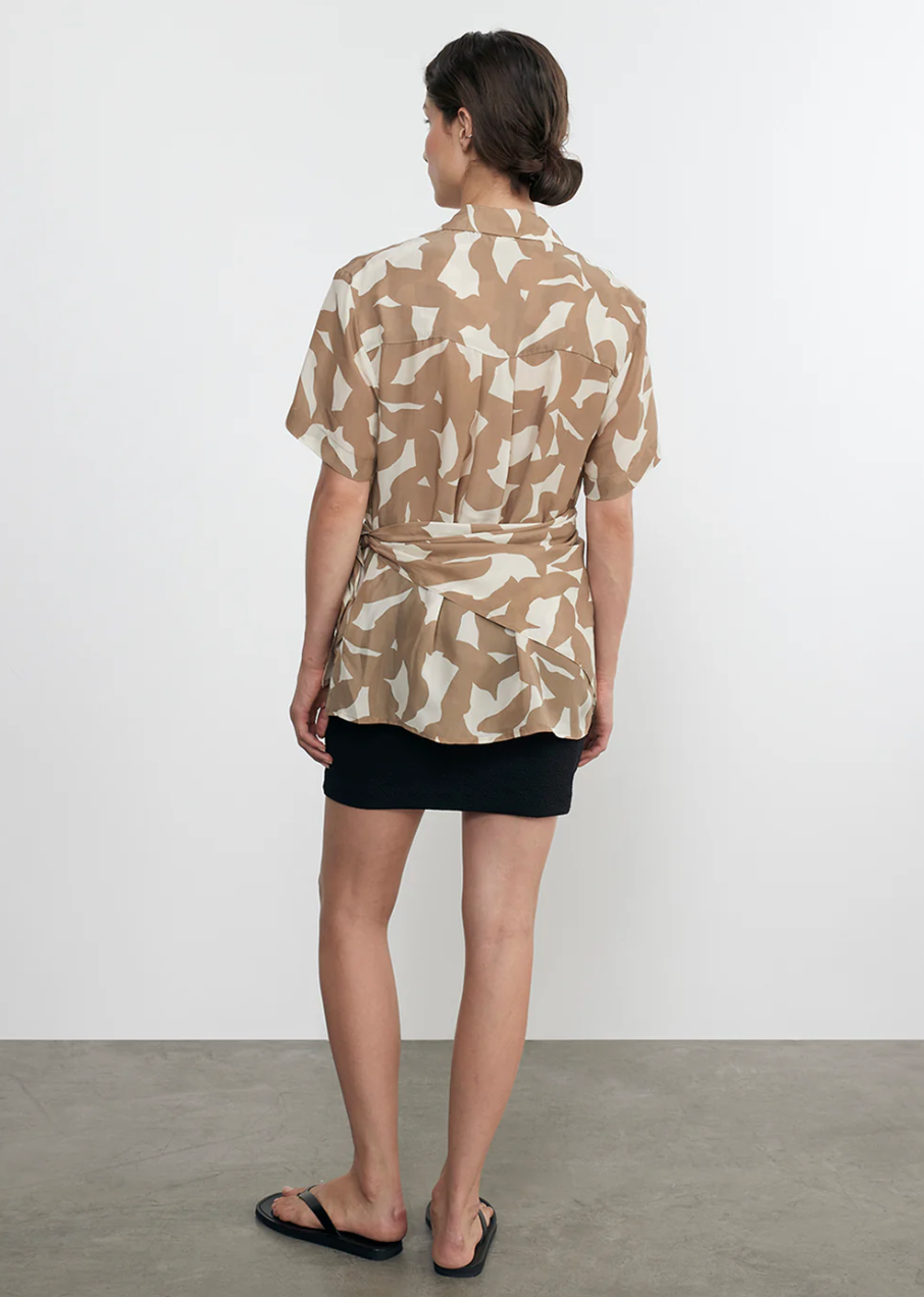 Jaquard Mini Skirt-Clothing-Enza Costa-Black-XS-Mercantile Portland
