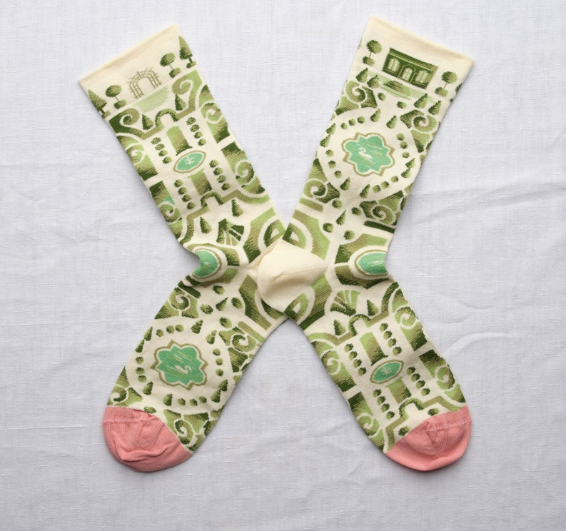 Jardins Socks-Socks-Bonne Maison-Ecru-36/38-Mercantile Portland