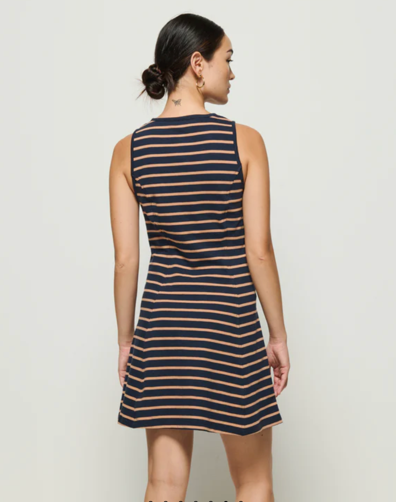Jayna Dress-Clothing-Nation LTD-Latte Stripe-XS-Mercantile Portland
