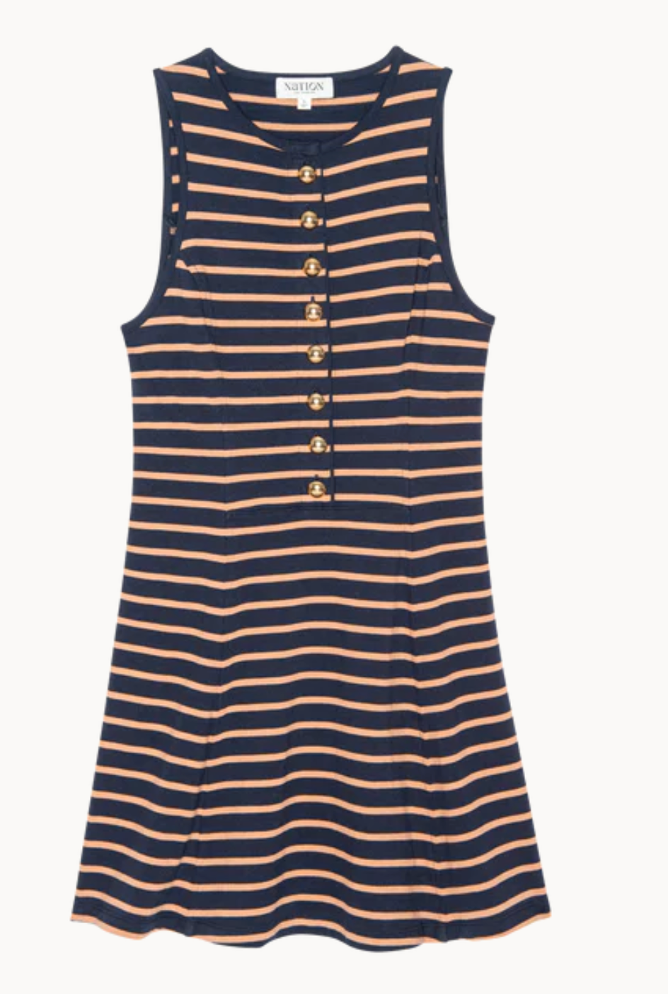 Jayna Dress-Clothing-Nation LTD-Latte Stripe-XS-Mercantile Portland