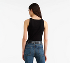 Jennifer Ribbed Tank-Tops-Nili Lotan-Jet Black-XS-Mercantile Portland