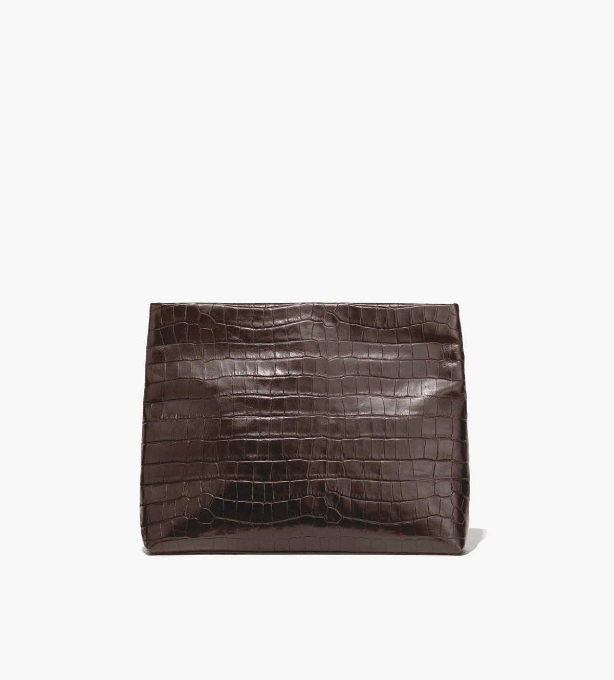 Jerry Clutch in Embossed Chocolate Brown-Handbags-Nili Lotan-Chocolate-OS-Mercantile Portland