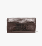 Jerry Clutch in Embossed Chocolate Brown-Handbags-Nili Lotan-Chocolate-OS-Mercantile Portland