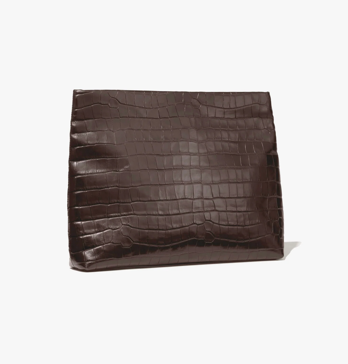 Jerry Clutch in Embossed Chocolate Brown-Handbags-Nili Lotan-Chocolate-OS-Mercantile Portland