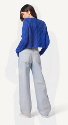 Jolie Cashmere V-Neck Cropped Cable Cardigan-Clothing-Sablyn-Gardenia-XS-Mercantile Portland