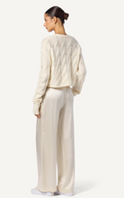 Jolie Cashmere V-Neck Cropped Cable Cardigan-Clothing-Sablyn-Gardenia-XS-Mercantile Portland