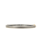 Junia 4mm Sterling Silver Yellow Gold Bezel Sapphire Bangle-Accessories-Rene Escobar-Mercantile Portland