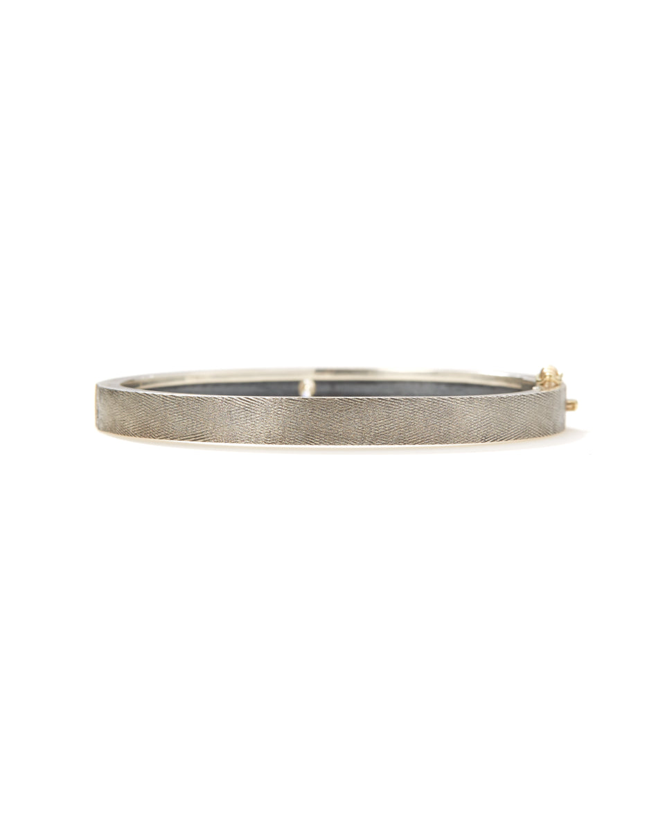 Junia Plus 6mm Yellow Gold, Oval Cut Diamond Bangle-Jewelry-Rene Escobar-Mercantile Portland