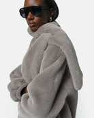 Kai Faux Fur Scarf-Scarves-APPARIS-OS-Granite-Mercantile Portland