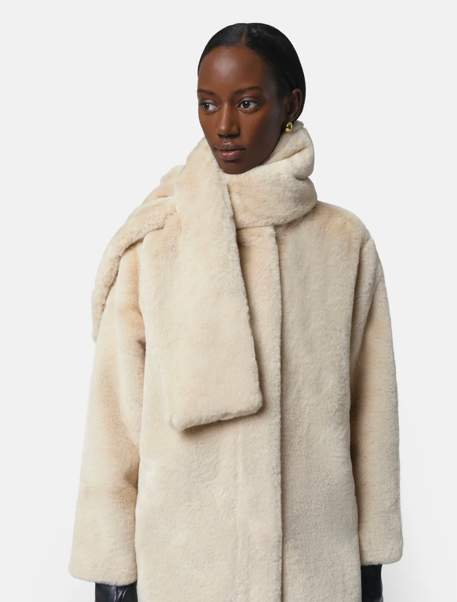 Kai Scarf in Latte-Scarves and Wraps-Apparis-Latte-OS-Mercantile Portland