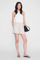 Kam Leopard Short-Skirts and Shorts-Anine Bing-White Washed Leopard-XS-Mercantile Portland