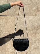 Kate Saddle Bag-Accessories-Wandler-Black Croc-OS-Mercantile Portland