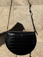 Kate Saddle Bag-Accessories-Wandler-Black Croc-OS-Mercantile Portland