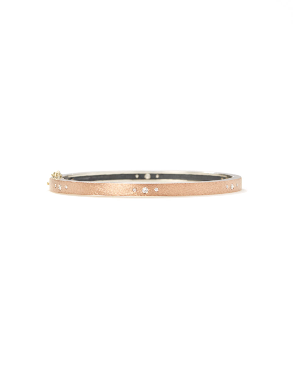 Kelly 4mm Rose Gold Bangle-Accessories-Rene Escobar-Mercantile Portland