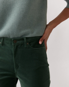 Kendall 5-Pocket Jean in Stretch Velvet-Pants-Mashburn-Spruce-24-Mercantile Portland