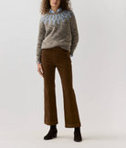 Kendall Flare 5-Pocket Stretch Cord-Pants-Mashburn-Chestnut-24-Mercantile Portland