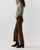 Kendall Flare 5-Pocket Stretch Cord-Pants-Mashburn-Chestnut-24-Mercantile Portland