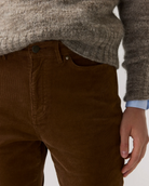 Kendall Flare 5-Pocket Stretch Cord-Pants-Mashburn-Chestnut-24-Mercantile Portland