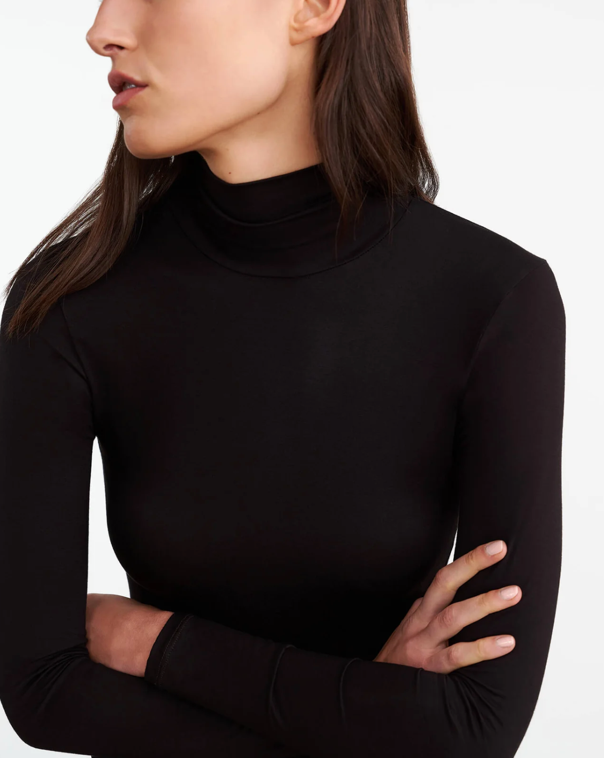 Keria Turtleneck Top-Clothing-Nili Lotan-Black-XS-Mercantile Portland