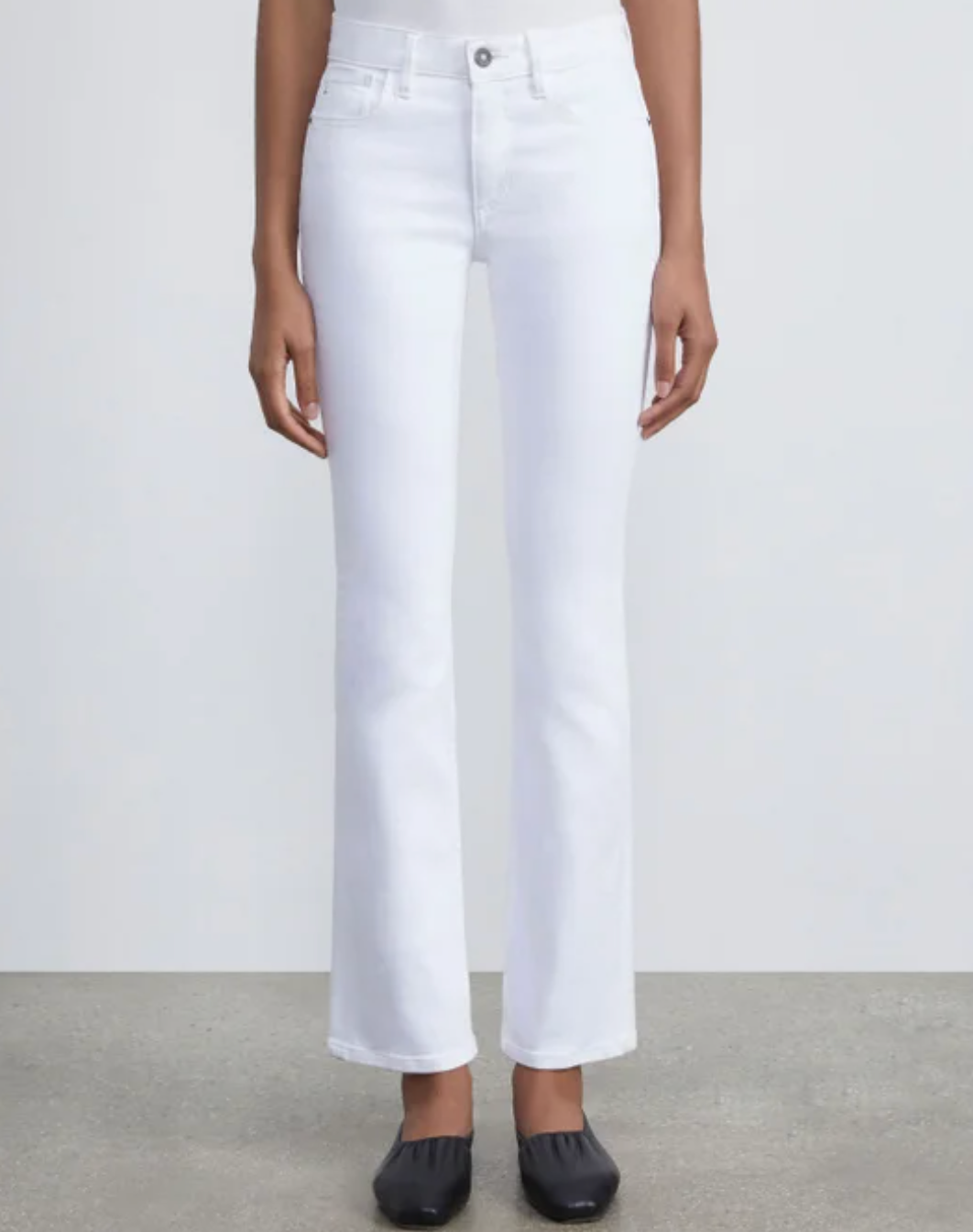 Kick Flare Mercer Jean-Denim-Lafayette 148-Washed Plaster-25-Mercantile Portland